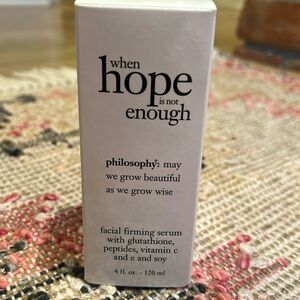 🆕️ PHILOSOPHY When Hope Is Not Enough Facial Firming Serum 4 fl oz